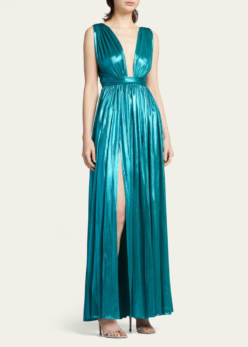 Picture of: Bronx and Banco Romi Metallic Empire Gown