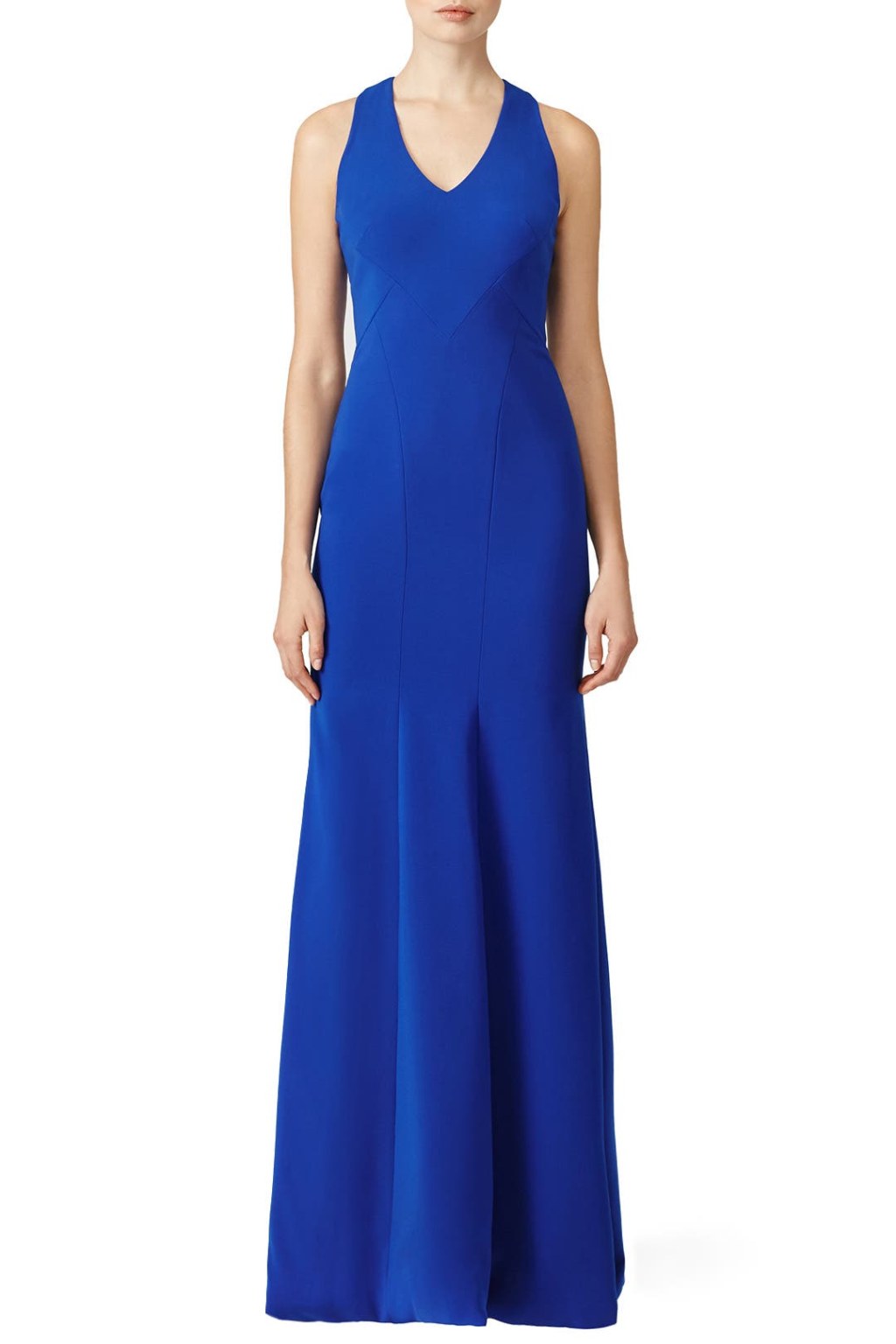 Picture of: Cobalt Smooth Mermaid Gown by Theia for $  Rent the Runway