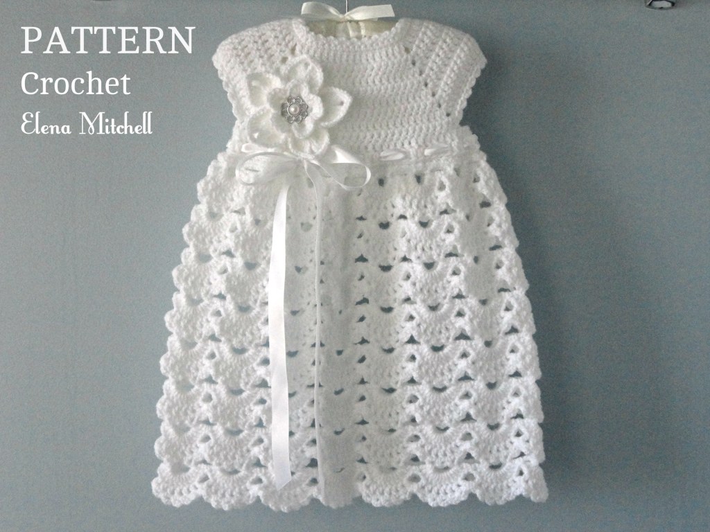 Picture of: Crochet PATTERN Baby Dress Baptism Dress Pattern Crochet – Etsy