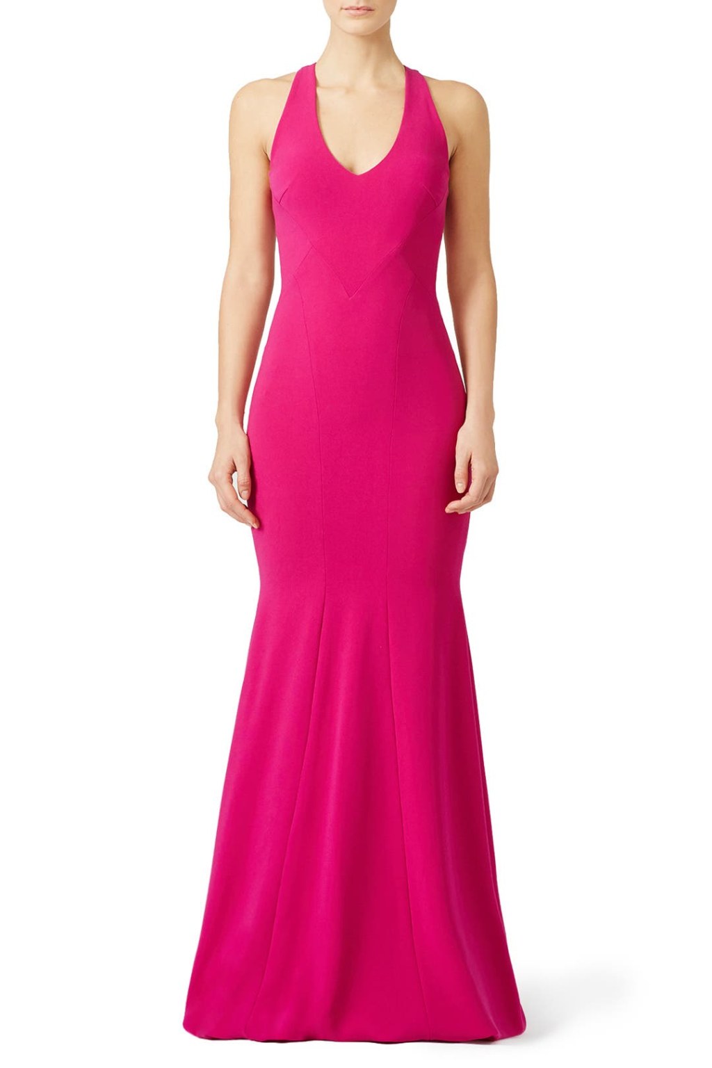 Picture of: Fuchsia Smooth Mermaid Gown by Theia for $  Rent the Runway