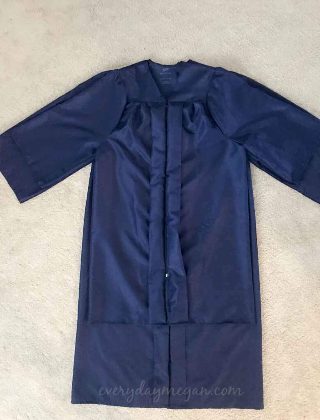Picture of: How To Hem a Graduation Gown Without Sewing – Everyday Megan