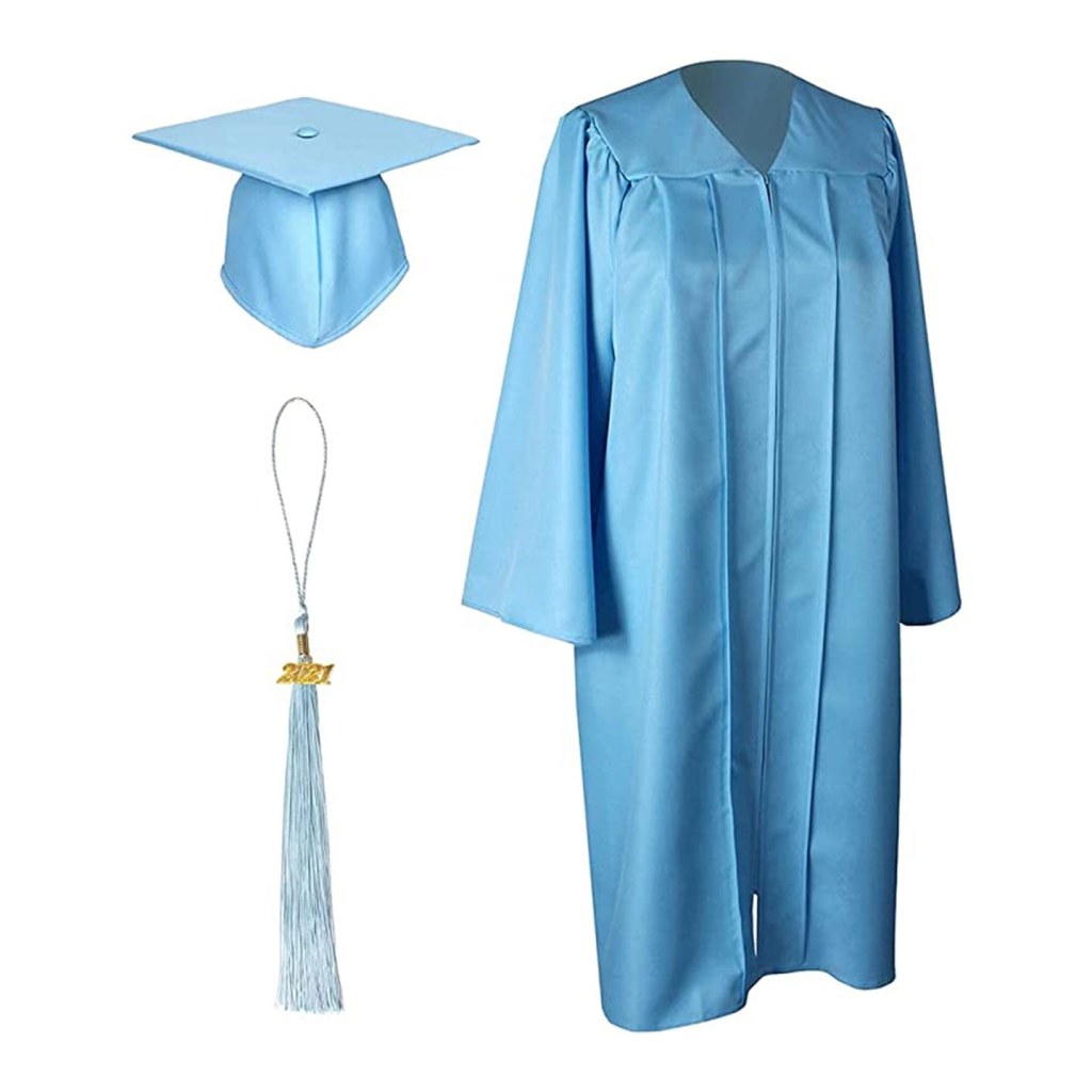 Picture of: Matte Light Blue Cap, Gown and Tassel – &#;” – &#;”