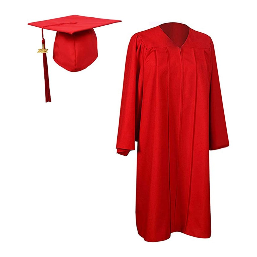 Picture of: Matte Red Cap, Gown and Tassel – &#;” – &#;”