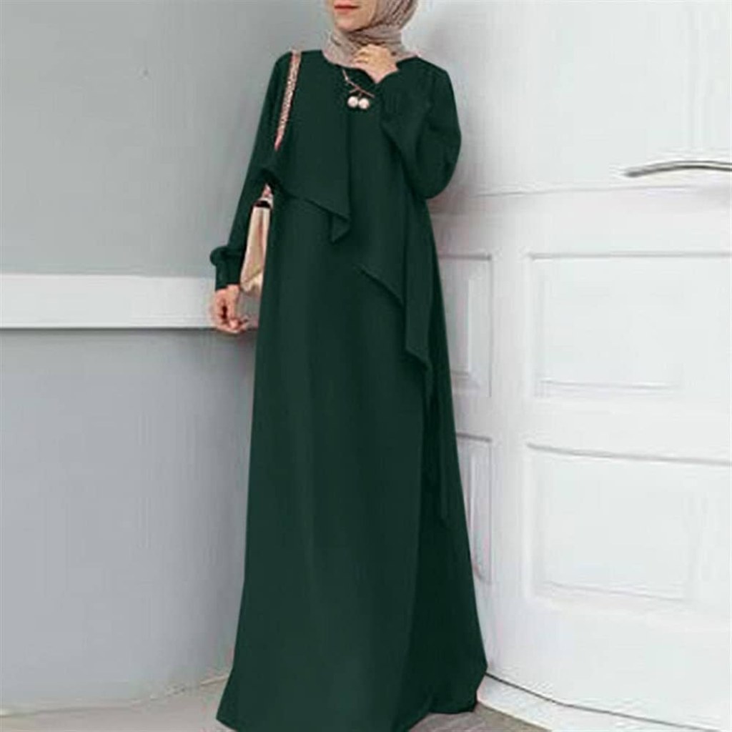 Picture of: NESKX Women’s Muslim Dress Middle East Kaftan Abaya Solid Prayer