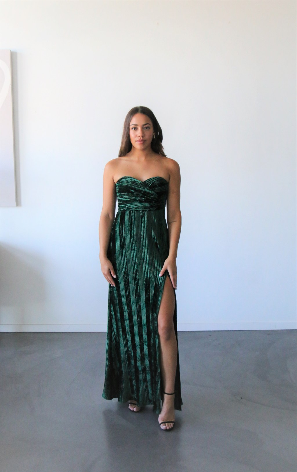 Picture of: Spanish Moss Gown in Jewel Green