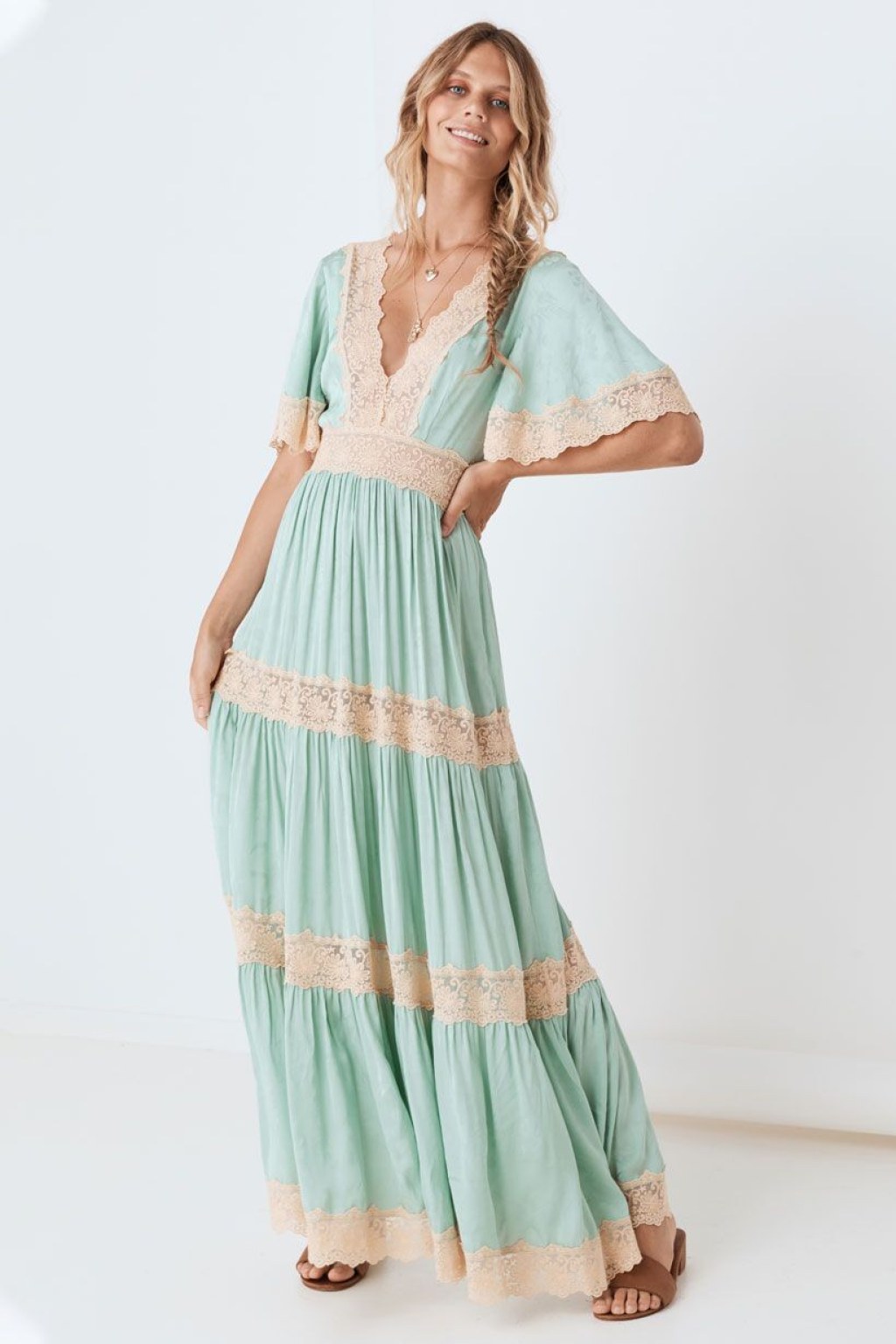 Picture of: Spell Ocean Gown Seafoam