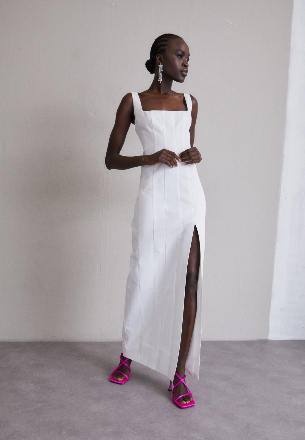 Picture of: STAUD PORTRAIT DRESS – Ballkleid – white/weiß – Zalando