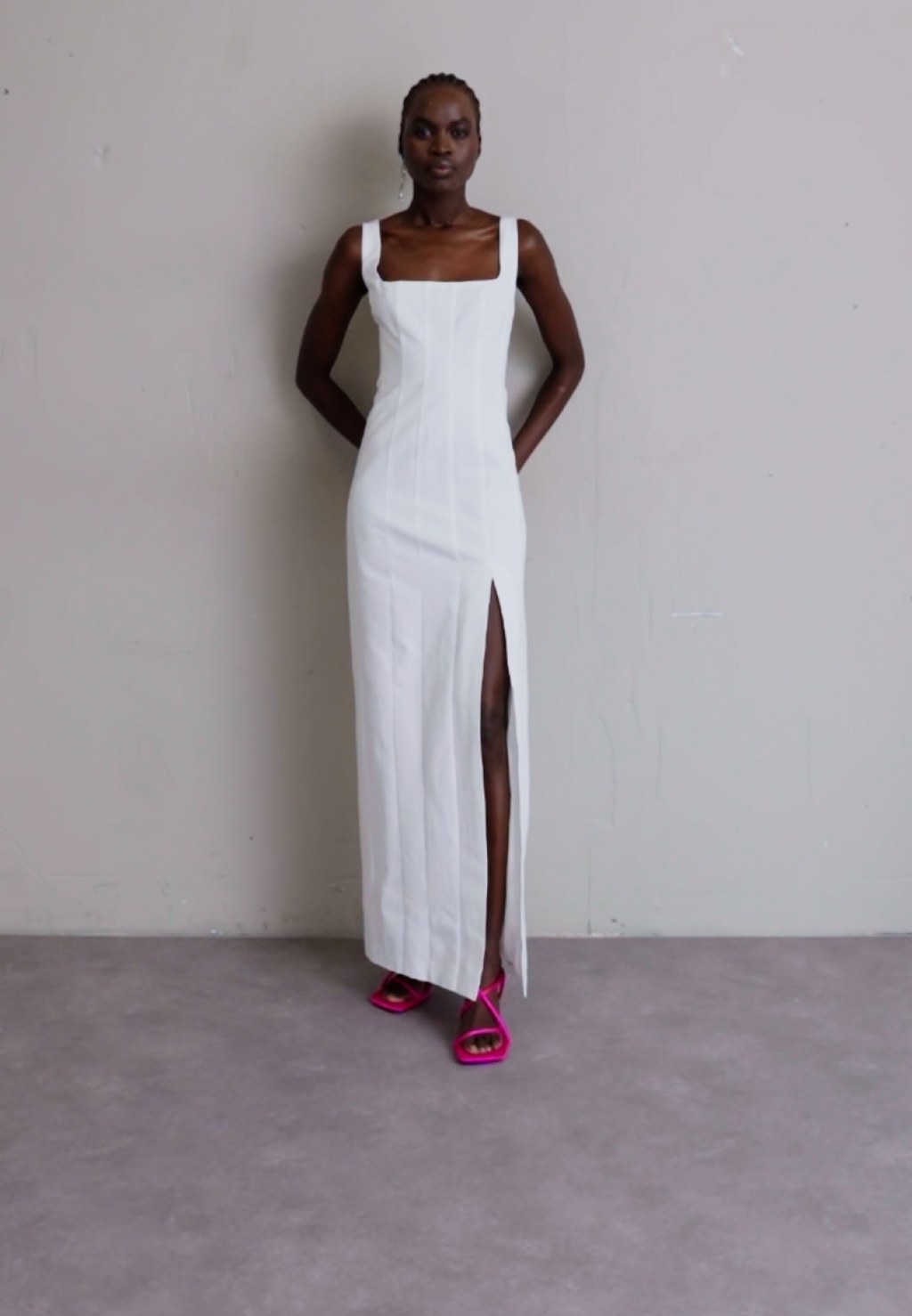 Picture of: STAUD PORTRAIT DRESS – Ballkleid – white/weiß – Zalando