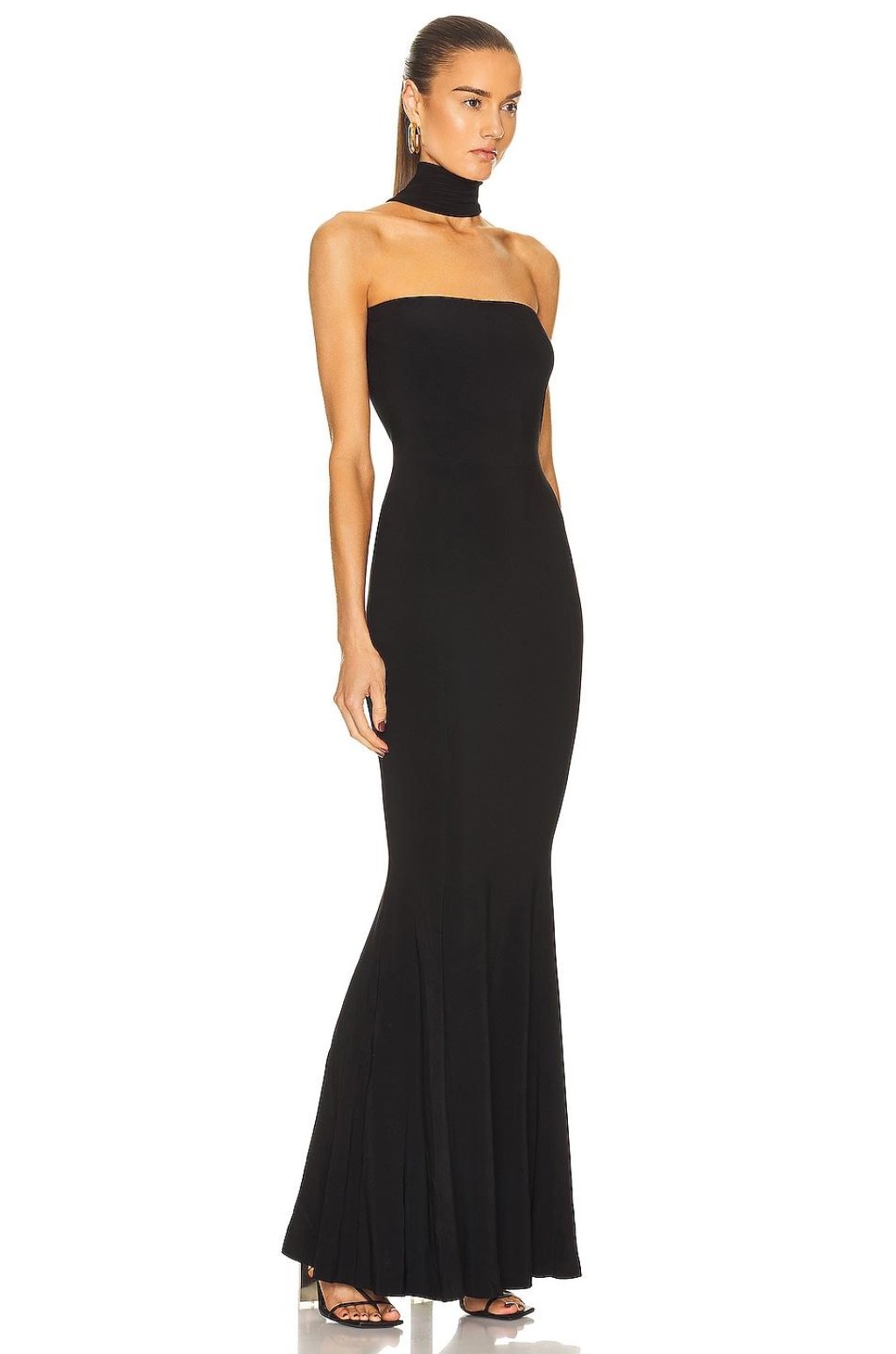 Picture of: Turtleneck Strapless Fishtail Gown